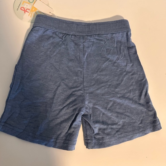 Blue Heather Bamboo Viscose Terry Shorts - Picture 2 of 3